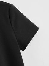 Single Breasted Notched Collar Tee